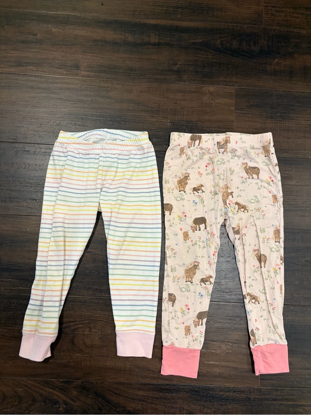 Girls 2T Pajama Bottoms Bundle Angel Dear Beaufort Bonnet Pima Bamboo